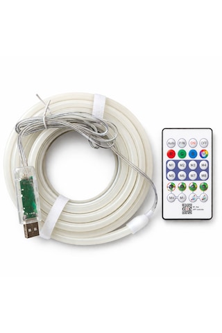 Magic Neon Şerit Led 5m Rgb Kumandalı Usb 5
