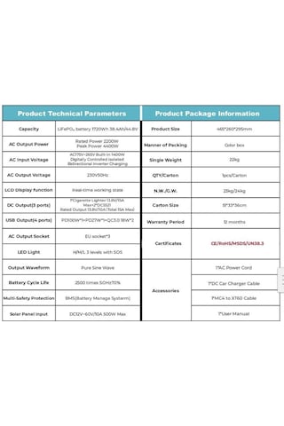 Orbus 2200w Taşınabilir Güç Kaynağı Power Station