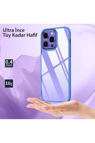 Apple Uyumlu iPhone 14 Pro Max Kılıf Power Silikon Lila\