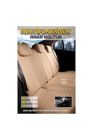 Volvo Xc40 Lüks 5li Oto Koltuk Kılıfı Gezegen Bej
