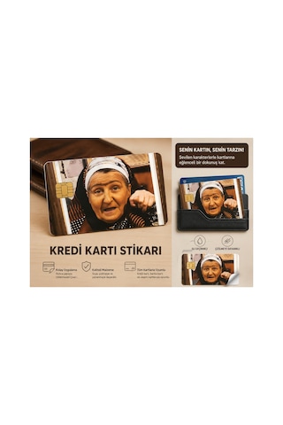 Recep Ivedik Nenesi Kredi, Papara, Tosla Kart Kaplama Stickerı