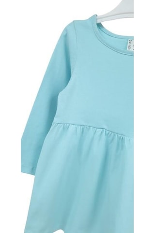 Mevsimlik Penye Uzun Kol Basic Kız Çocuk Elbise 001