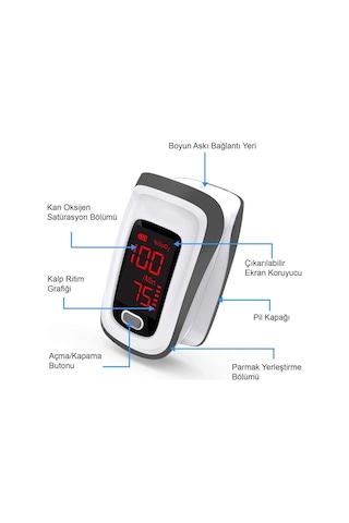 Pulse JPD-500 E Oksimetre Taşınabilir Parmak Tipi