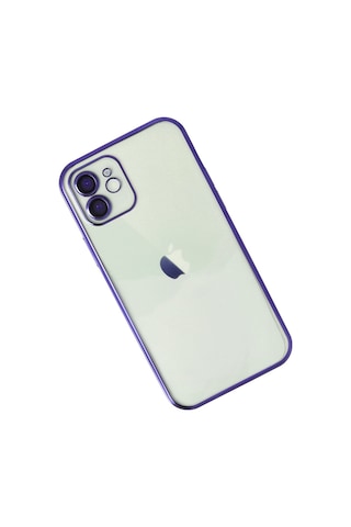 Apple iPhone Uyumlu 11 Kılıf Razer Lensli Silikon - Mor