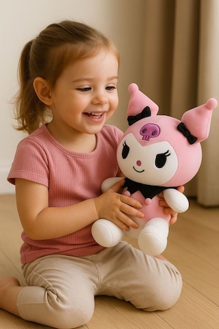 Kuromi Peluş Oyuncak 45 Cm Pembe Pembe