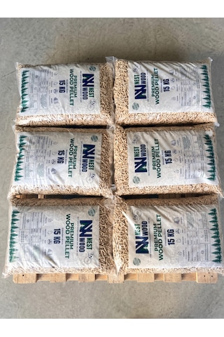 Nest Woodtr %100 Doğal Çam Talaşı Pelet 15 Kg - Doğal Kedi Kumu & Pelet Sobası Yakıtı