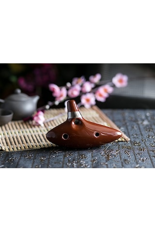 Hermann Mayer Hmo12Br Pro Seramik Alto Ocarina - Kahverengi