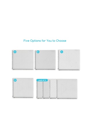 Kangvka Silikon 3d Kalem Çizim Matı D Tipi Beyaz - Çeşitli Şekil Yivleri İle Isı Dayanıklı, 2 Adet Rastgele Renkli Parmak Kapağı İle