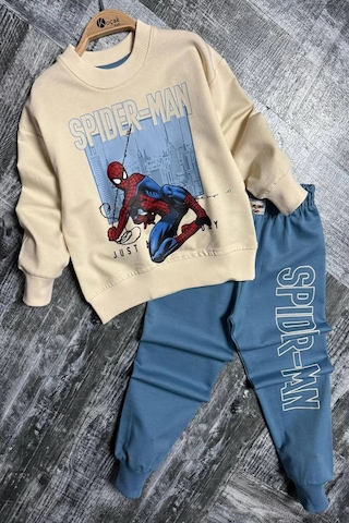 Örümcek Adam Mavi Renk Erkek Çocuk Eşofman Takım Mavi