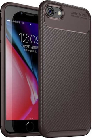 Apple Uyumlu iPhone Se 2022 Zore Negro Silikon Kılıf-kahverengi Kahverengi