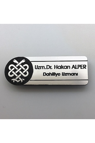 Logo Baskılı Mesleklere Özel Tasarımlı Kişiye Özel Yaka İsimliği