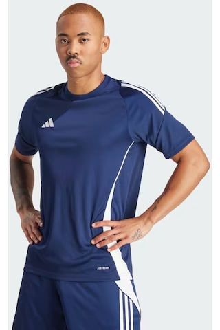 Adidas Tiro 24 Jersey Erkek Lacivert Yuvarlak Yaka Tişört IS1018 Lacivert
