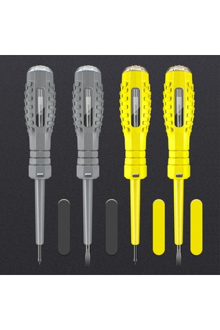 Yifomall Çok Amaçlı Elektrik Test Kalemi Ve Tornavida - Sarı Çapraz Uçlu, Taşınabilir Ve Yüksek Hassasiyetli