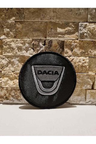 Dacia - Patches Peç Patch Arma Logo Nakış Yama Gri - Siyah