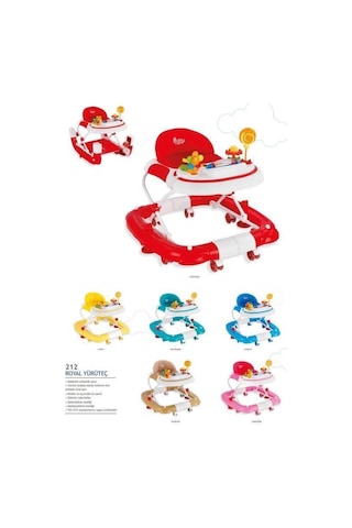 Babyhope 212 Royal Yürüteç Kahve -Müzikli Oyuncaklı Lüks Yürüteç | Örümcek