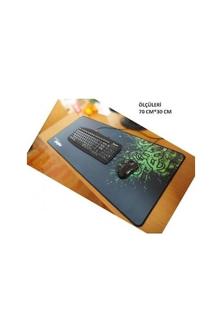 Appa Razer 1 Desenli Oyuncu Mouse Pad 70X30 Cm Kaymaz Dikişli