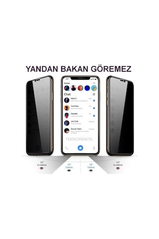 Apple Uyumlu iPhone 14 Plus Hayalet Privacy Gizli Görünmez Tam Kaplayan Kırılmaz Cam Ekran Koruyucu