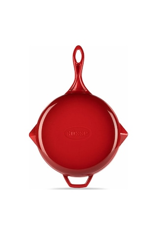 Hosse 28 Cm Demir Döküm Tava Kırmızı Hs-yst28/b