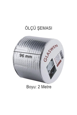 4 Adet Çatı İzolasyon Bandı 96 Mm X 2 Mt Su Sızdırmazlık Geçirmez Delik Yalıtım Çamur Boru Sakız Tamir Bant