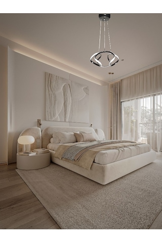 Ey Shop Siyah Drone Model 3 Renk Kumandalı Led Avize Siyah