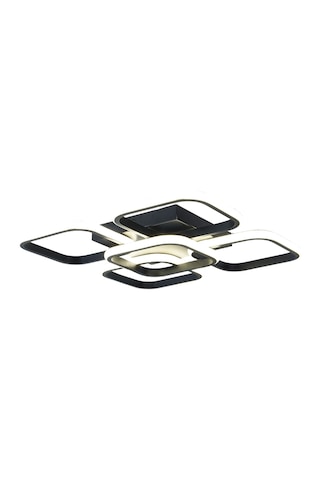 Tt302-4+1-Sy Kare Tt Aydınlatma Mat Siyah Plofonyer 5 Li Led Aviz
