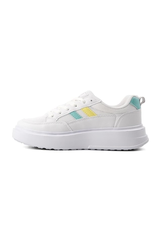 Walkway Deren-g Beyaz-sarı-yeşil Kadın Sneaker 001