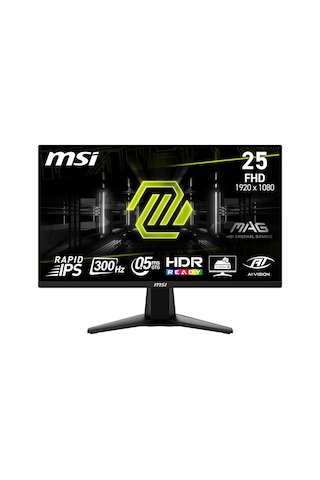 Msı Mag 255xf 24.5" 300hz 0.5ms Hdmı+dp Hdr Fullhd Freesync Ips Vesa Monitör