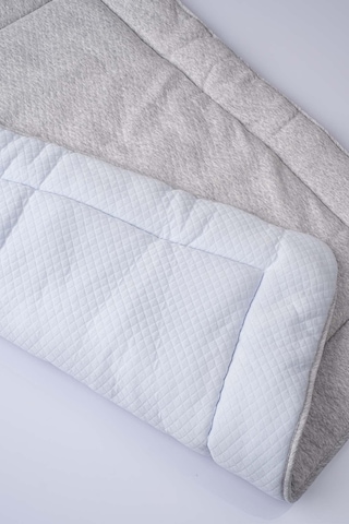 Uygun Bebe Kapitone Emekleme Minderi Oyun Matı 75 x 95 x 5 CM Açık Mavi - Gri