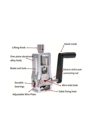 Besthome1 Dream011 Alüminyum Tel Sıpırı Manual Ve Matkap Kablo Sıpırma Makinesi 1 Takım 4 Adet Hurda Bakır