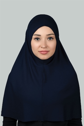 Altobeh Hazır Türban Pratik Eşarp Tesettür Hijab - Namaz Örtüsü Xl Lacivert