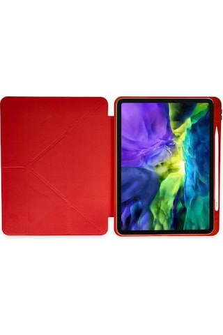 Apple Uyumlu iPad Pro 4. Nesil M2 2022 11 Inç Tablet Silikon Kılıf Origami Pencil Kılıf