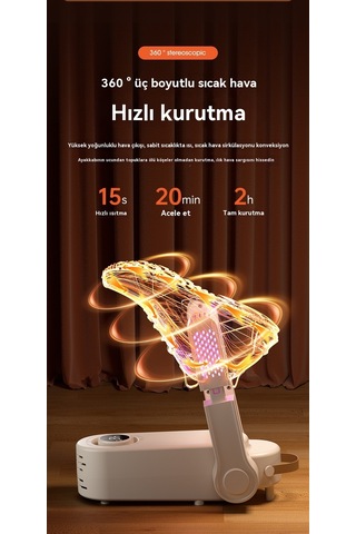 Jian Fan Ayakkabıkurutucu Ev Akıllısıcaklık Kontrütaşın Konulabilinir