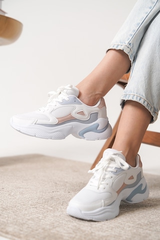 Daxtors Garantili D1152 Günlük Ortopedik Kadın Sneaker Spor Ayakkabı Pudra