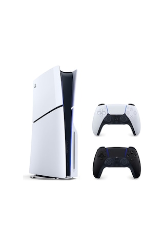 Sony Playstation PS5 Slim 1 TB Standart Edition Oyun Konsolu + 2. PS5 Kol Siyah (İthalatçı Garantili)
