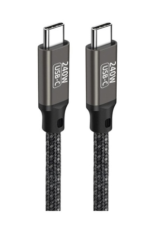 Siyah Qg02 Type-c To Type-c Pd3.1 Data Kablosu 240w 480mbps 3 Metre