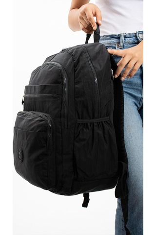Ultra Hafif Çok Cepli Su Geçirmez Sırt Çantası Unisex Siyah Model: 571-1b - Siyah