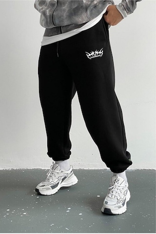 Prtnc Protonic Oversize 3 İplik Paçası Lastikli Jogger Eşofman Altı Siyahlegendary