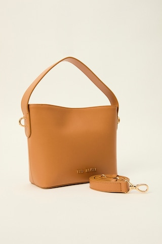 Ted Baker Düz Cilt Mini El Çantası Taba