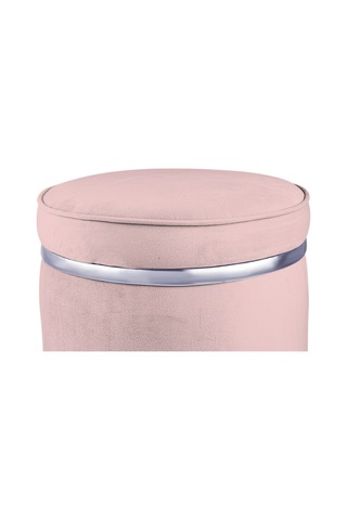 Zerafet Silver Kaplama Luxery Puf-pembe Babyface Kumaş Pofuduk Oturma Pufu&makyaj Pufu&bench