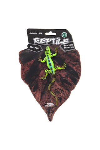Strech Yeşil Leopar Desenli Kertenkele