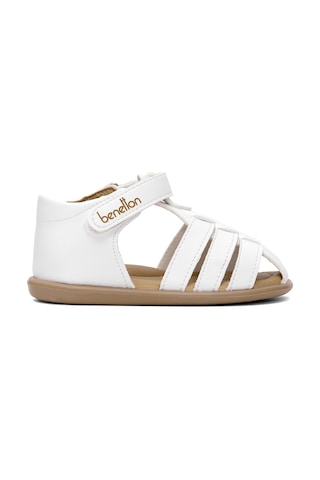 Benetton Bn-1251 Bebe Erkek Çocuk Sandalet Beyaz Beyaz