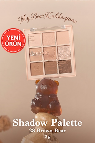 Dasique Mat Ve Işıltılı Renk Seçenekleri Sunan Far Paleti Shadow Palette 28 Brown Bear 28 Brown Bear