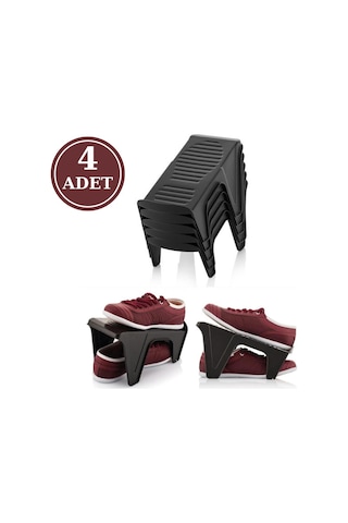 Flosoft Ayakkabı Düzenleyici Rampası 4 ADET Siyah