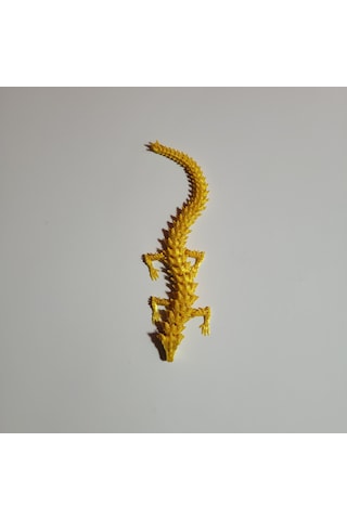 14 Cm 3d Baskı Altın Ejderha Figürü Detaylı Dekoratif Dragon Modeli Fantastik Masaüstü Süs