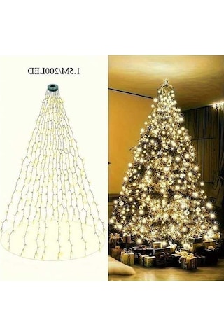 Trendooze Sunshine022 1 Adet Led Noel Işığı 200 Led 59.06 İnç 8 Mod 59.06 İç Dış