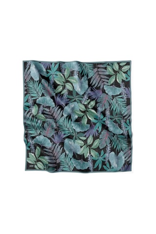 Belli İpek Eşarp - 4225-80 Siyah Twill