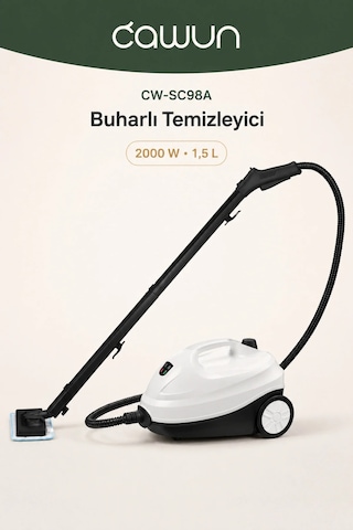 Cawun CW-SC98A2000 W Çok Fonksiyonlu Buharlı Temizlik Makinesi