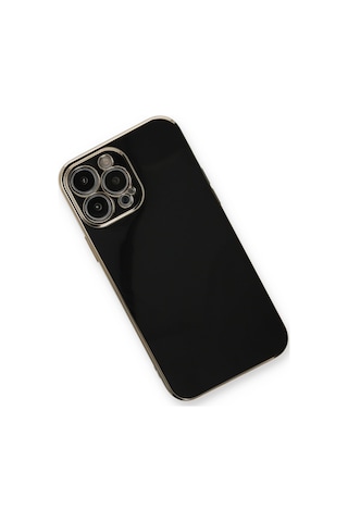 Newface - 754 - Apple iPhone Uyumlu 13 Pro Kılıf Volet Silikon - Csmo-tex - - Siyah