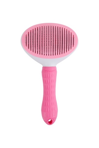 Taşınabilir Köpek Tarak Saç Kedi Fırçası Bakım Aracı Saç Yavru Temizleme Pet Fırçalar Kürk Temizleme Masaj Combs Yavru Ürünler Köpek Tarakları Pembe