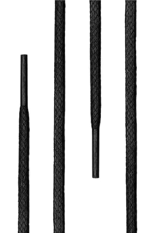 50 Cm 4 Mm Siyah Yuvarlak 1 Çift Ayakkabı Bağcığı Siyah